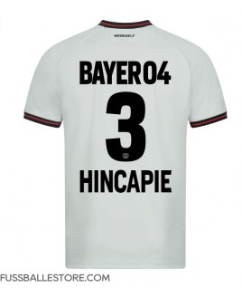 Günstige Bayer Leverkusen Piero Hincapie #3 Auswärtstrikot 2023-24 Kurzarm